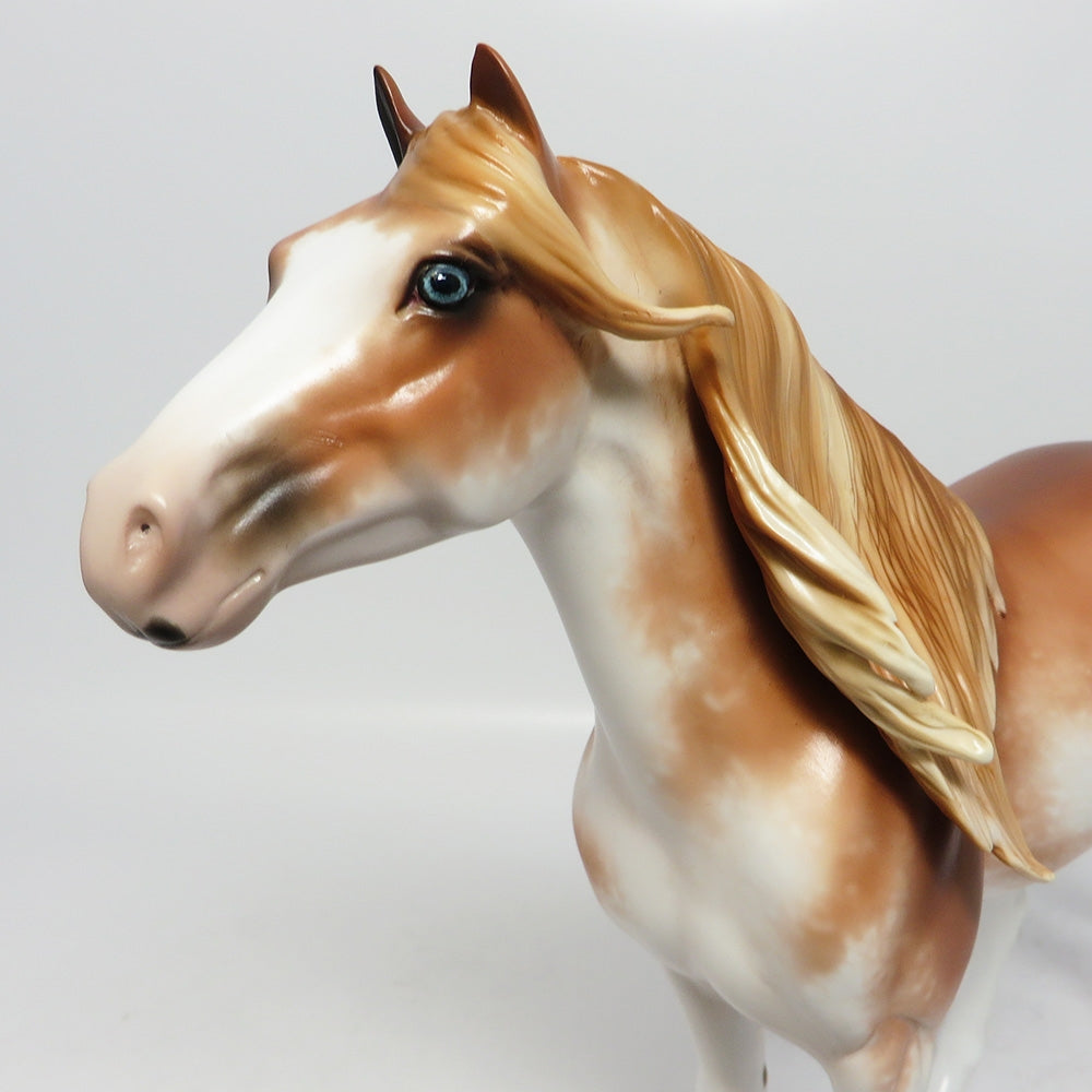 JOURNEY-OOAK CHESTNUT SABINO SPANISH MUSTANG MODEL HORSE 7/25/17