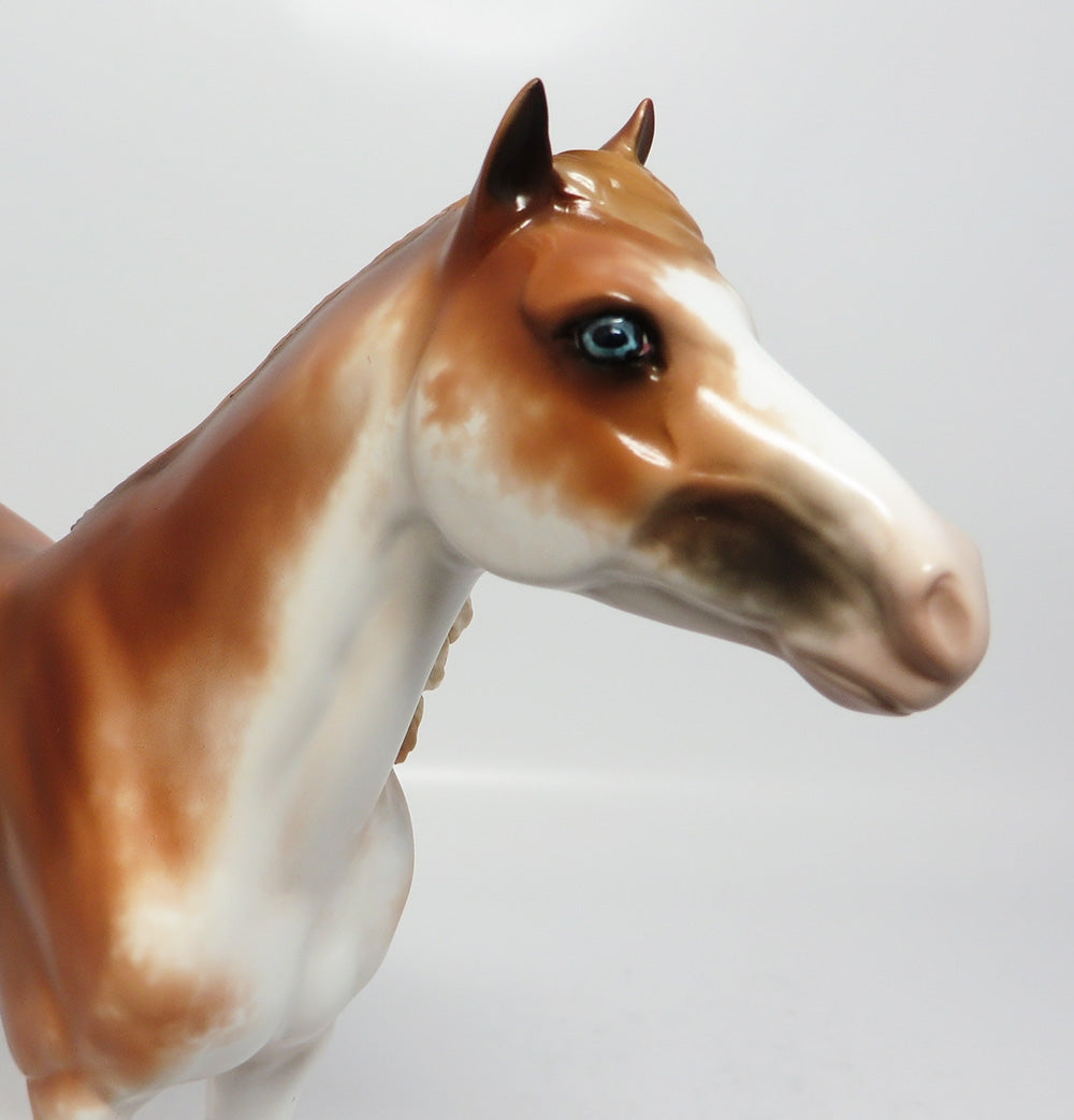 JOURNEY-OOAK CHESTNUT SABINO SPANISH MUSTANG MODEL HORSE 7/25/17