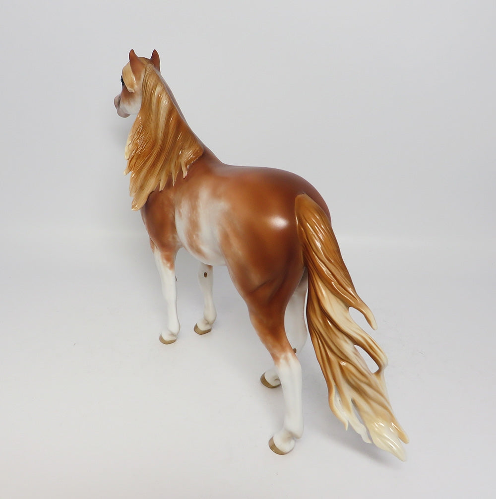 JOURNEY-OOAK CHESTNUT SABINO SPANISH MUSTANG MODEL HORSE 7/25/17