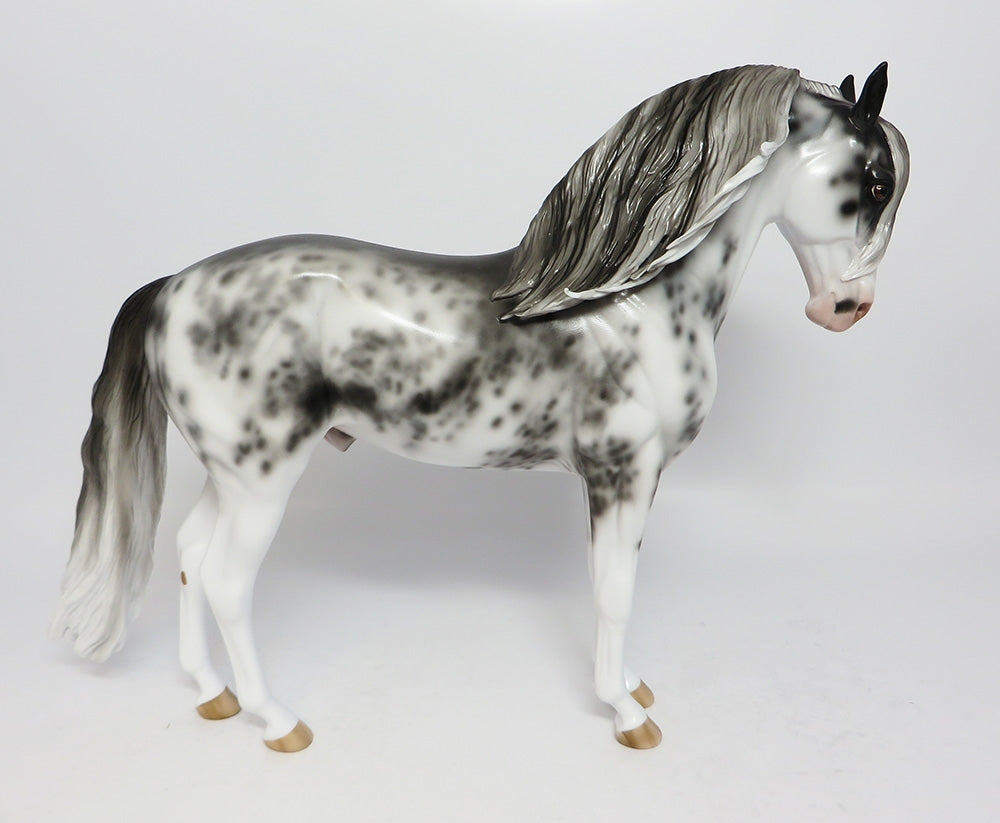 DARK ANGEL-OOAK SABINO ANDALUSIAN MODEL HORSE 7/24/17