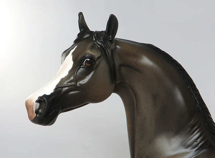 DILLINGER-OOAK BAY ROAN  ARABIAN MODEL HORSE 9/12