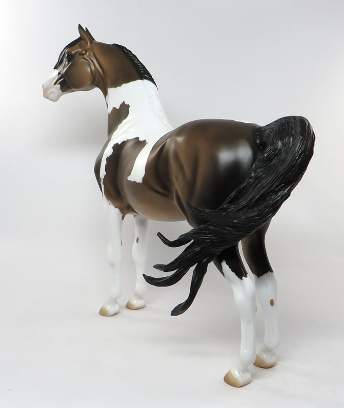 BUSHWHACKER-SOOTY BUCKSKIN TOBIANO MORGAN MODEL HORSE 9/12