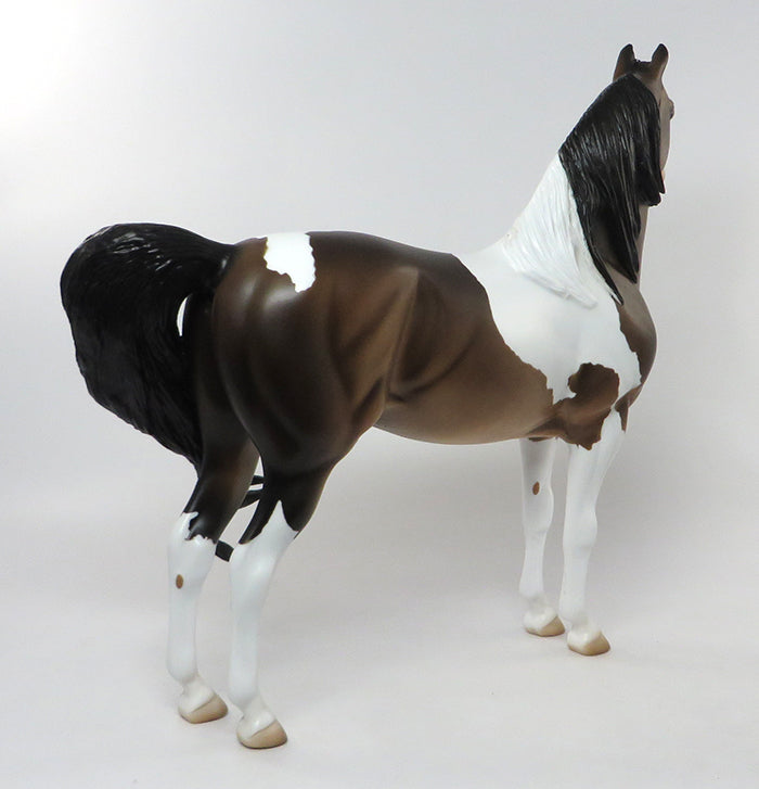 BUSHWHACKER-SOOTY BUCKSKIN TOBIANO MORGAN MODEL HORSE 9/12