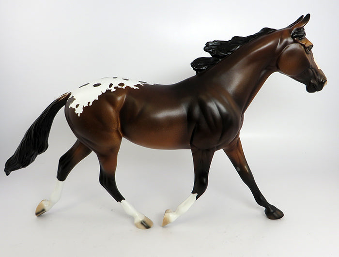 YOU SNOOZE YOU LOOSE-OOAK ROAN BAY BLANKET APPALOOSA PALOUSE MODEL HORSE 2/13