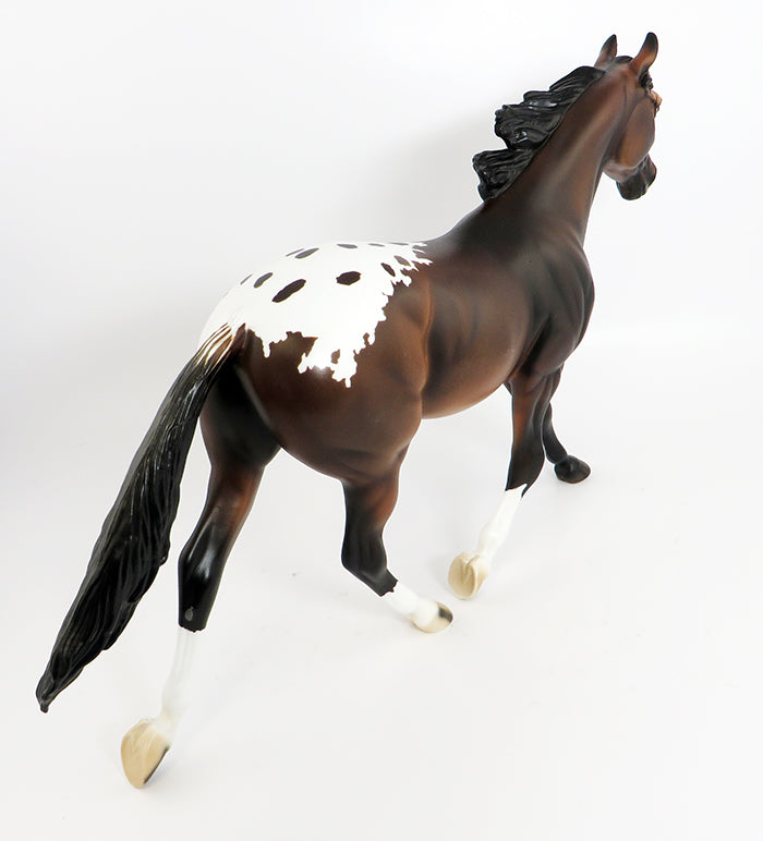 YOU SNOOZE YOU LOOSE-OOAK ROAN BAY BLANKET APPALOOSA PALOUSE MODEL HORSE 2/13