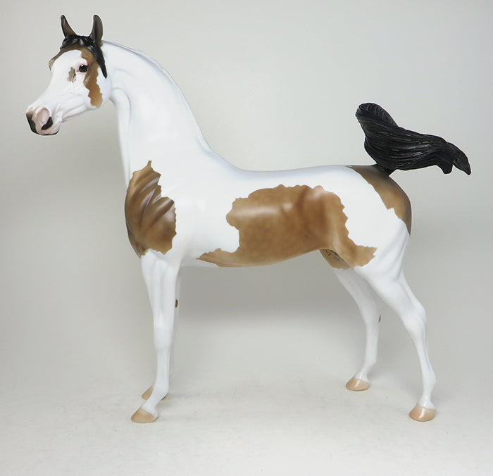 buckskin paint arabian model horse 