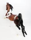 CRUSHER-OOAK BAY MAPPED PAINT SADDLEBRED MODEL HORSE BY DAWN QUICK 2/9