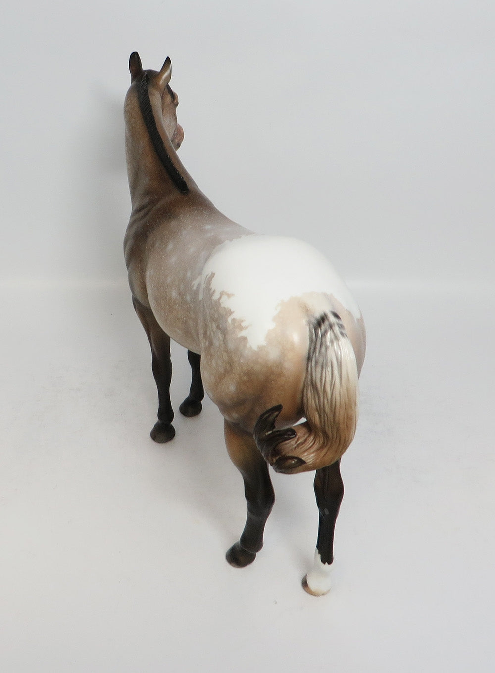 FRITZ - OOAK SOOTY BUCKSKIN APPALOOSA ISH MODEL HORSE EA 2018