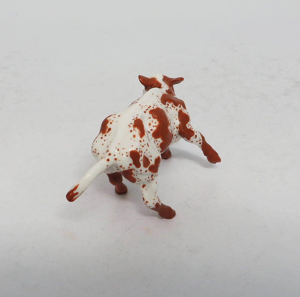 JUNE - OOAK BROWN SPECKLED COW CHIP BY ANDREA EA2018
