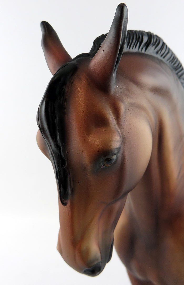 AMARANTA &quot;FLOWER&quot;-OOAK COPPER BAY  ANDALUSIAN MODEL HORSE BY DAWN QUICK 9/15