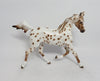 FUR ELSIE-OOAK CHESTNUT LEOPARD YEARLING MODEL HORSE BY SHERYL LEISURE 3-1-18