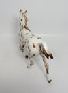 FUR ELSIE-OOAK CHESTNUT LEOPARD YEARLING MODEL HORSE BY SHERYL LEISURE 3-1-18