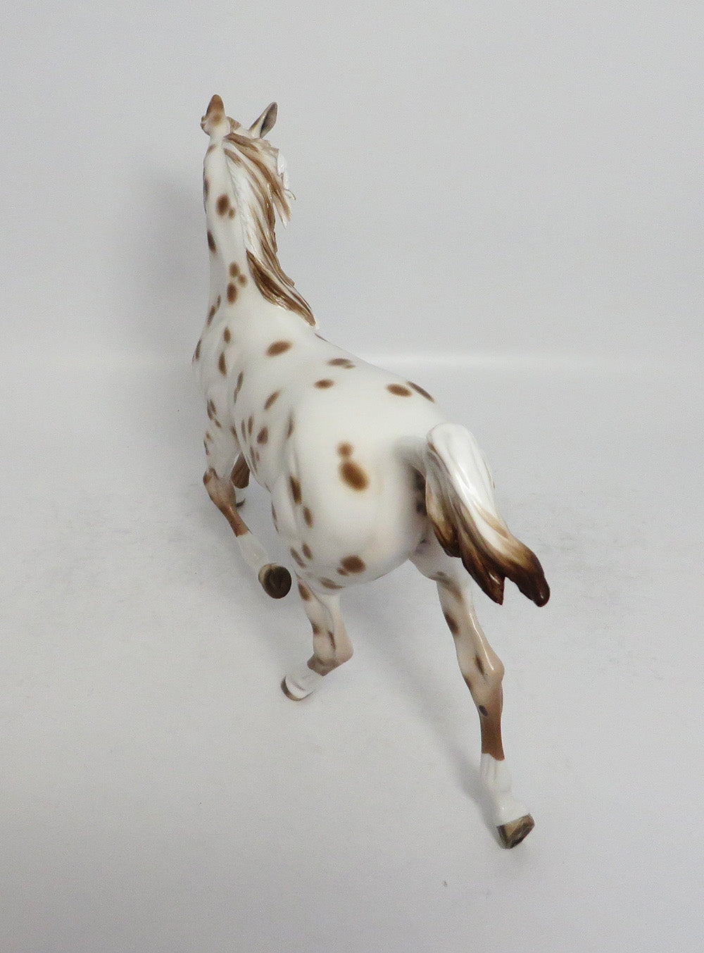 FUR ELSIE-OOAK CHESTNUT LEOPARD YEARLING MODEL HORSE BY SHERYL LEISURE 3-1-18