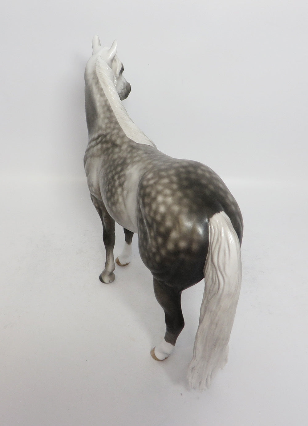 ALLEGRO CON BRIO-OOAK STAR DAPPLE GREY ISH MODEL HORSE BY SHERL LEISURE 3-1-18