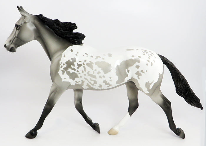 CASHEL-OOAK GREY APPALOOSA PALOUSE MODEL HORSE 2/10