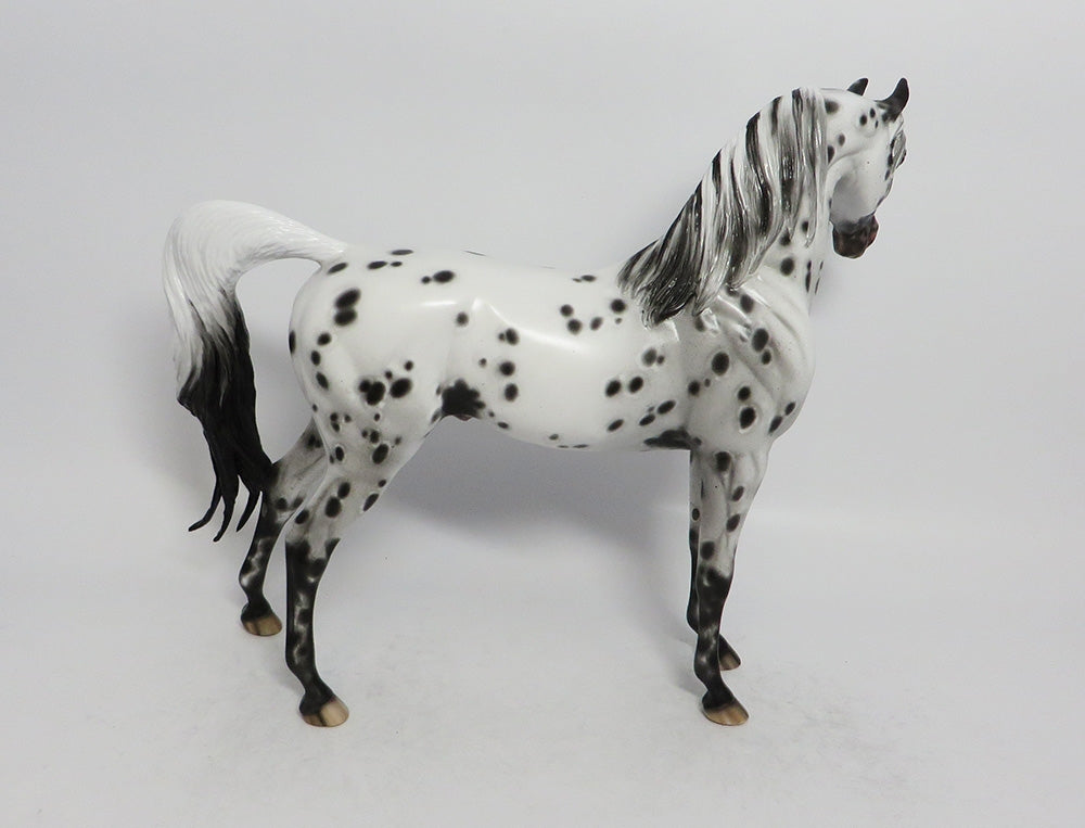 SABRE DANCE-OOAK LEOPARD APPALOOSA ARABIAN MODEL HORSE BY SHERYL LEISURE 3-1-18