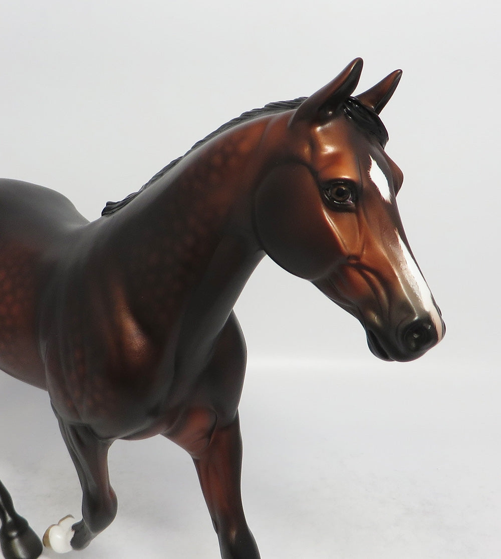 FLOWER DUET-OOAK SUNBURNT BLACK PALOUSE MODEL HORSE BY SHERYL LEISURE 3-1-18