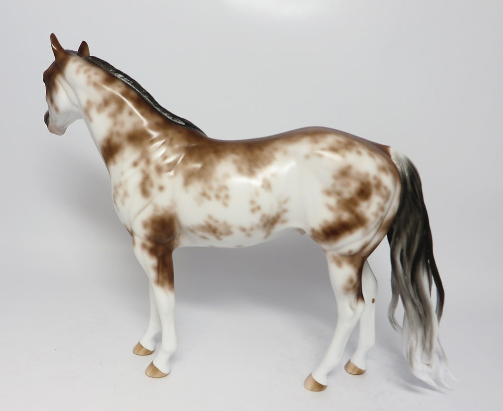 IAMA HEARTBREAKER-OOAK BAY GOING GREY SABINO ISH MODEL HORSE BY SHERYL LEISURE 7/28