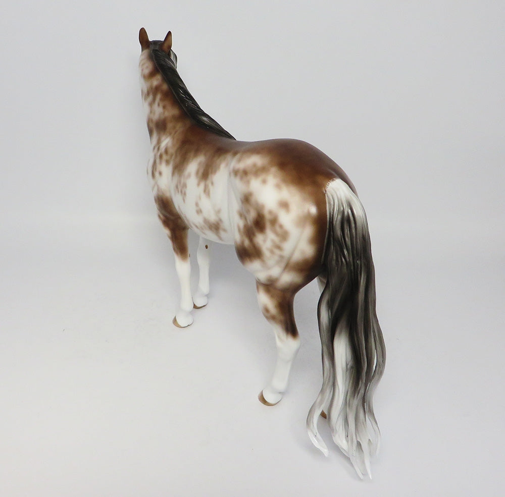 IAMA HEARTBREAKER-OOAK BAY GOING GREY SABINO ISH MODEL HORSE BY SHERYL LEISURE 7/28