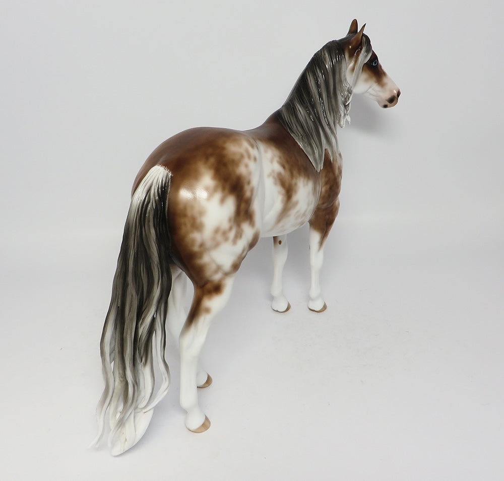 IAMA HEARTBREAKER-OOAK BAY GOING GREY SABINO ISH MODEL HORSE BY SHERYL LEISURE 7/28
