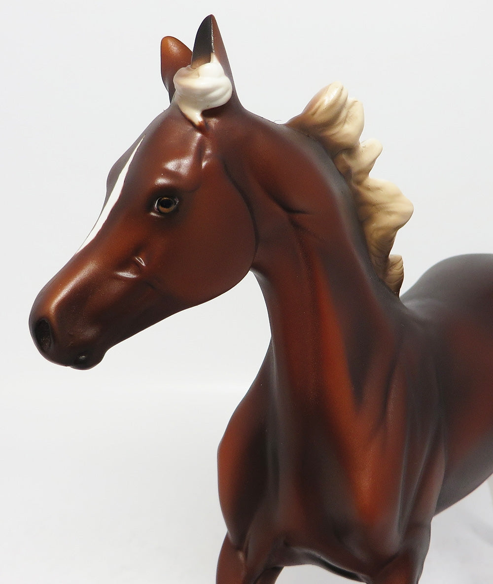 TULIP-OOAK CHOCOLATE PALOMINO YEARLING MODEL HORSE 8/1/17