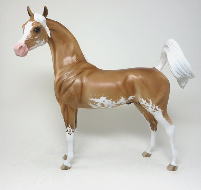 DANCING SOLO - Sooty Palomino Paint Arabian OOAK Model Horse  - 11/27