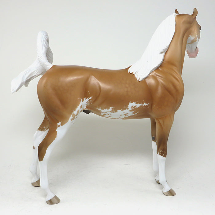 DANCING SOLO - Sooty Palomino Paint Arabian OOAK Model Horse  - 11/27