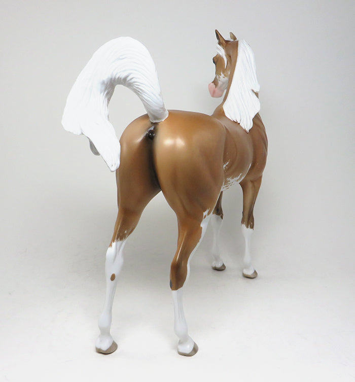 DANCING SOLO - Sooty Palomino Paint Arabian OOAK Model Horse  - 11/27