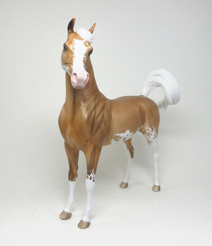DANCING SOLO - Sooty Palomino Paint Arabian OOAK Model Horse  - 11/27