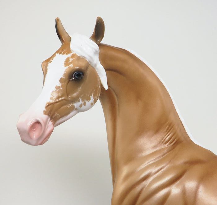 DANCING SOLO - Sooty Palomino Paint Arabian OOAK Model Horse  - 11/27