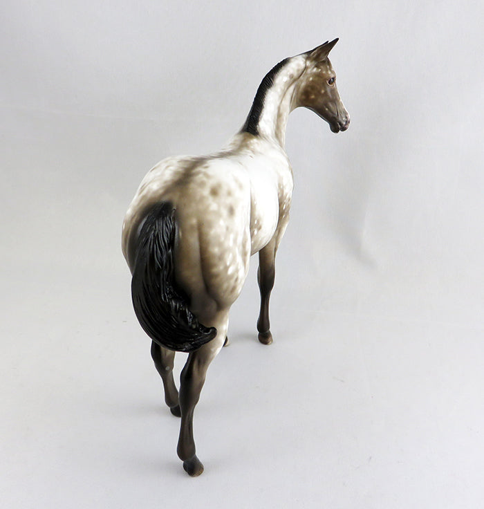 LAO CHE-OOAK APPALOOSA YEARLING MODEL HORSE BY SHERYL LEISURE 9/15