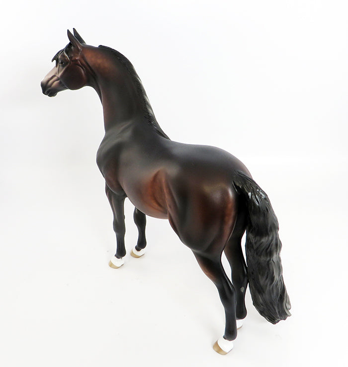 GARFUNKEL-OOAK DAPPLE BAY MORGAN MODEL HORSE BY SHERYL LEISURE 2/13