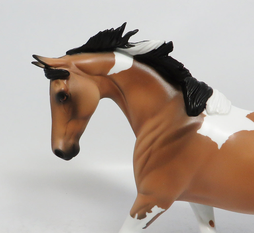 FITCHBURG - LE5 BUCKSKIN PINTO PONY MODEL HORSE MW2018