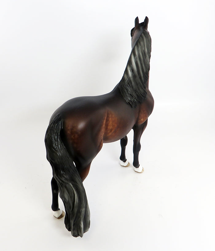 GARFUNKEL-OOAK DAPPLE BAY MORGAN MODEL HORSE BY SHERYL LEISURE 2/13