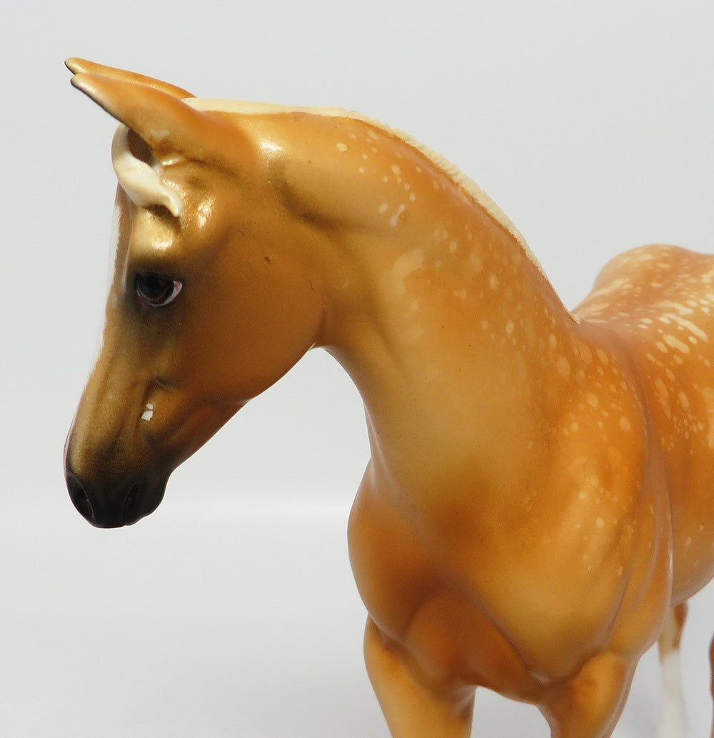 GOLDEN BIRD-OOAK ETCHED APPALOOSA WEANLING MODEL HORSE BY 8/1/17