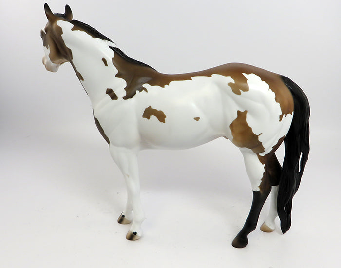 PARIS-OOAK BUCKSKIN PAINT ISH MODEL HORSE 2/13