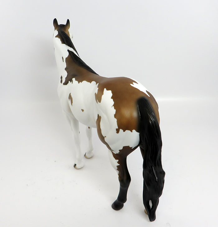 PARIS-OOAK BUCKSKIN PAINT ISH MODEL HORSE 2/13