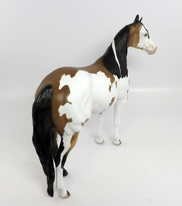 PARIS-OOAK BUCKSKIN PAINT ISH MODEL HORSE 2/13