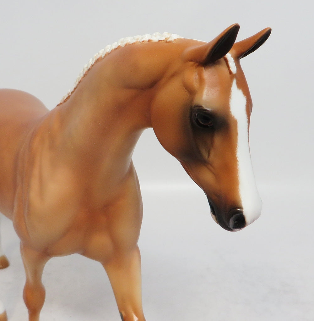 MAY SHOWERS-OOAK PALOMINO PONY MODEL HORSE 3-9-18