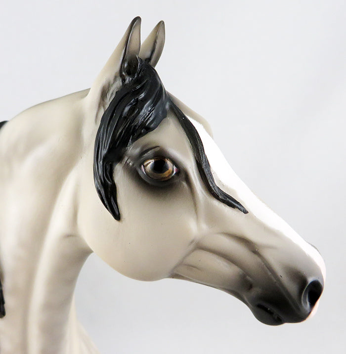SIWARD-OOAK DAPPLED GREY MORGAN MODEL HORSE BY SHERYL LEISURE 9/15