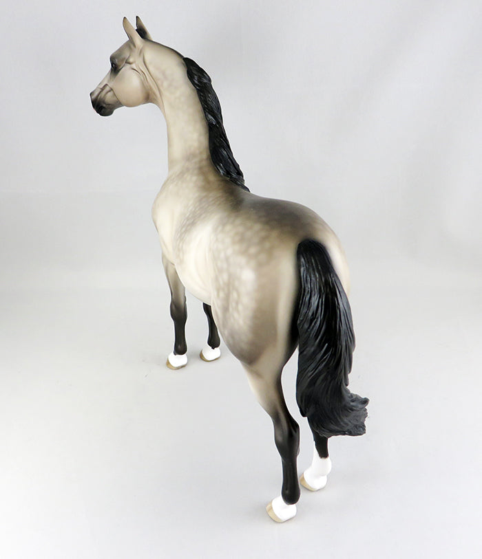 SIWARD-OOAK DAPPLED GREY MORGAN MODEL HORSE BY SHERYL LEISURE 9/15