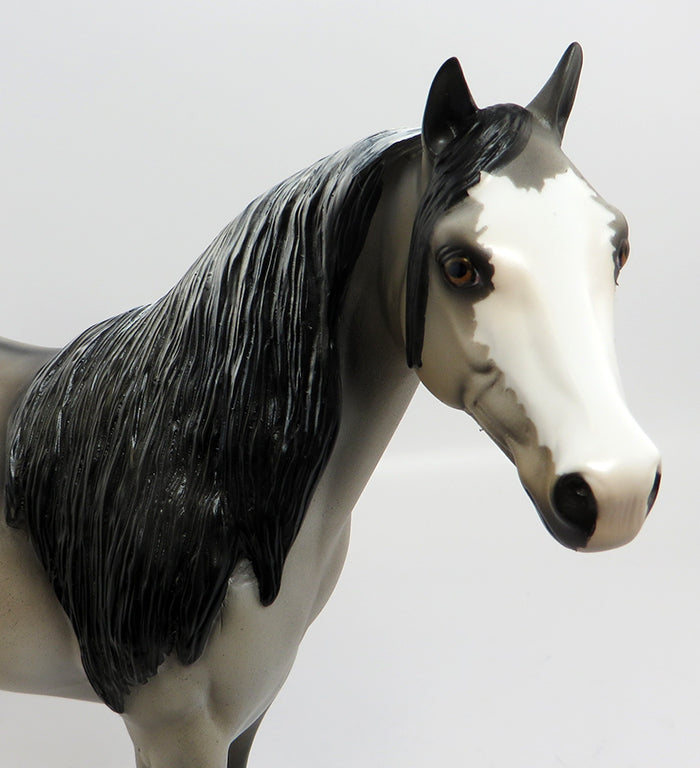 HE&#39;S A DANDY CANDY-OOAK STAR DAPPLE BUCKSKIN ISH MODEL HORSE BY DAWN QUICK 2/13