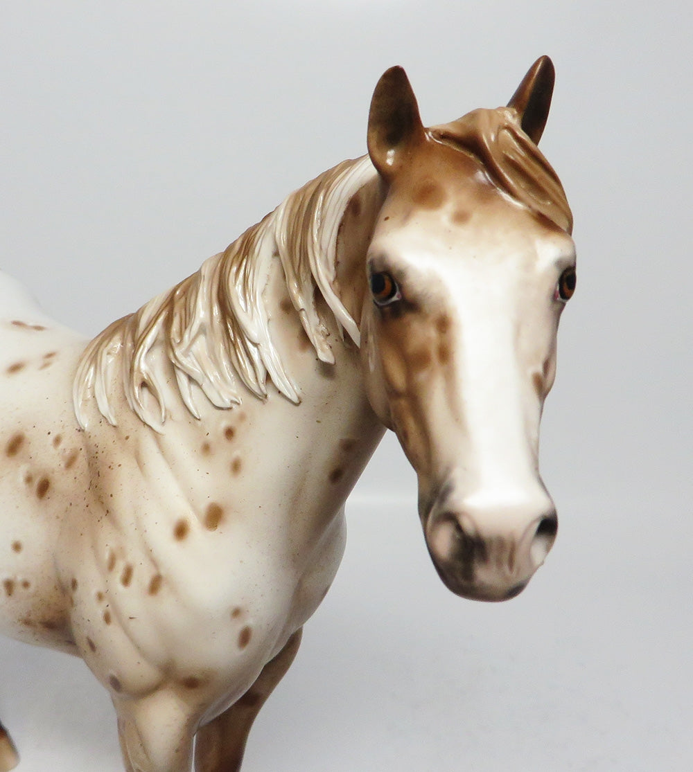 LOVE SHACK-OOAK CHESTNUT APPALOOSA ISH MODEL HORSE 7/28/17