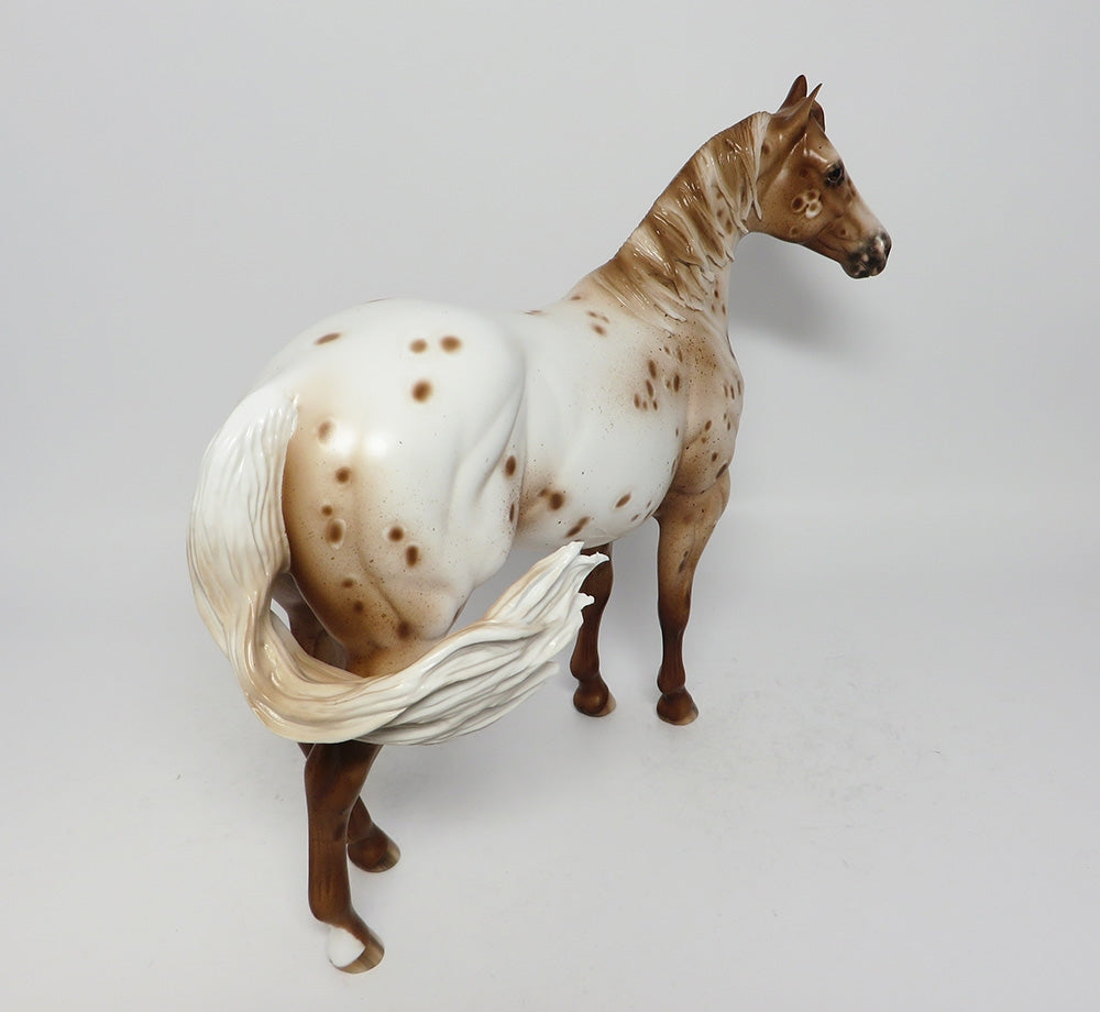 LOVE SHACK-OOAK CHESTNUT APPALOOSA ISH MODEL HORSE 7/28/17