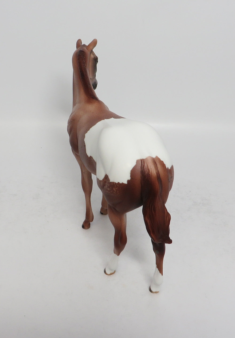 ROCKER - OOAK CHESTNUT APPALOOSA WEANLING MODEL HORSE EA2018
