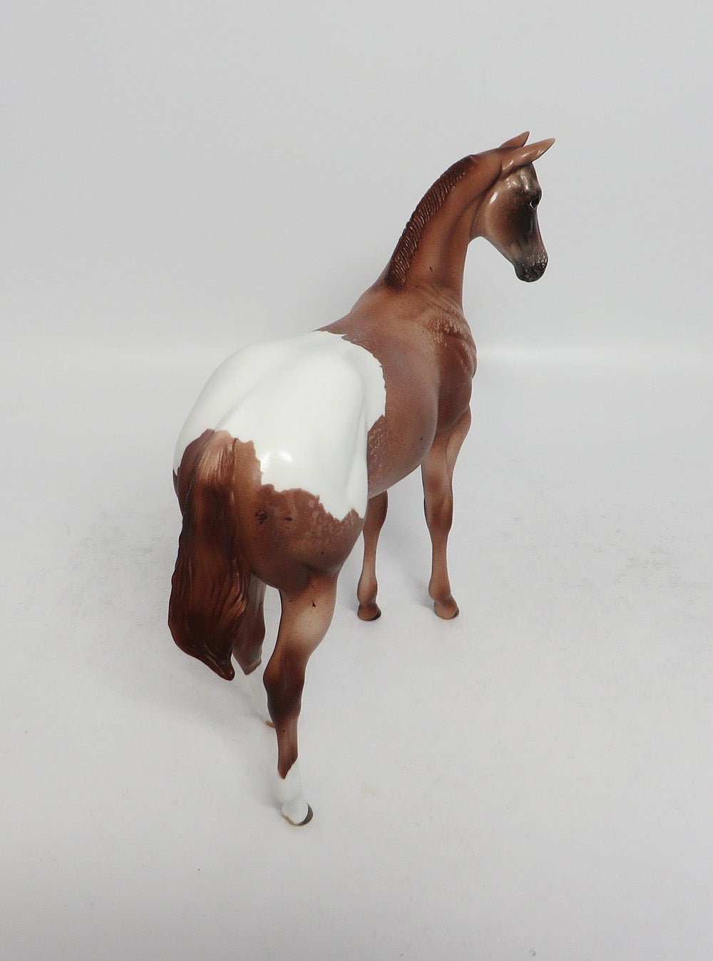 ROCKER - OOAK CHESTNUT APPALOOSA WEANLING MODEL HORSE EA2018