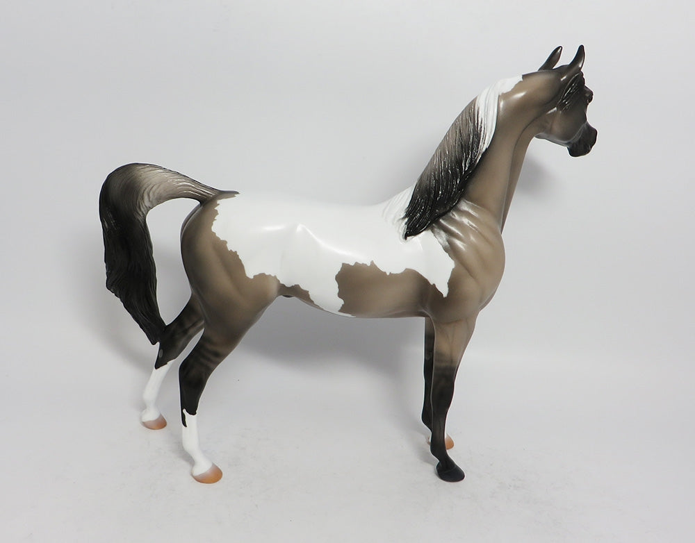 NO WAY OUT-OOAK GRULLA TOBIANO ARABIAN MODEL HORSE 3-9-18