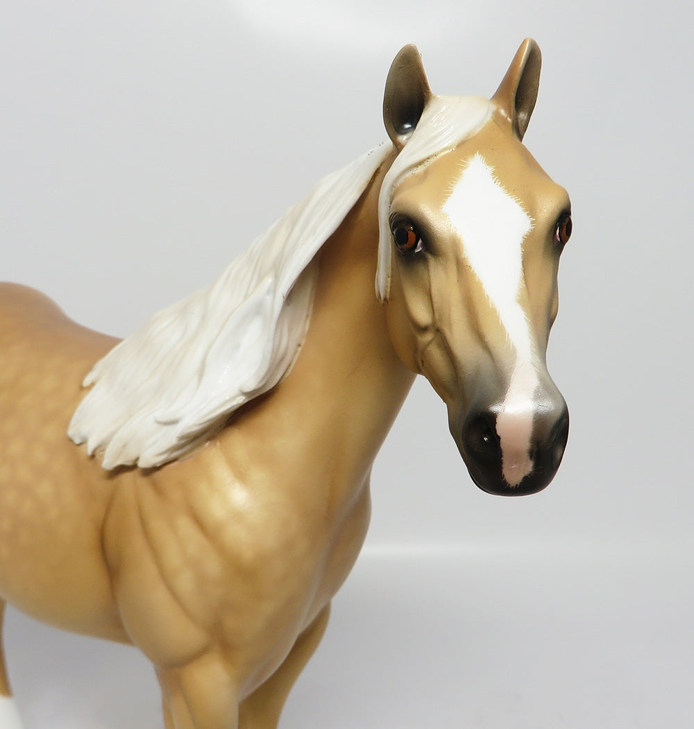 SUNNY D-OOAK DAPPLE PALOMINO ISH MODEL HORSE BY SHERYL LEISURE 7/31/17