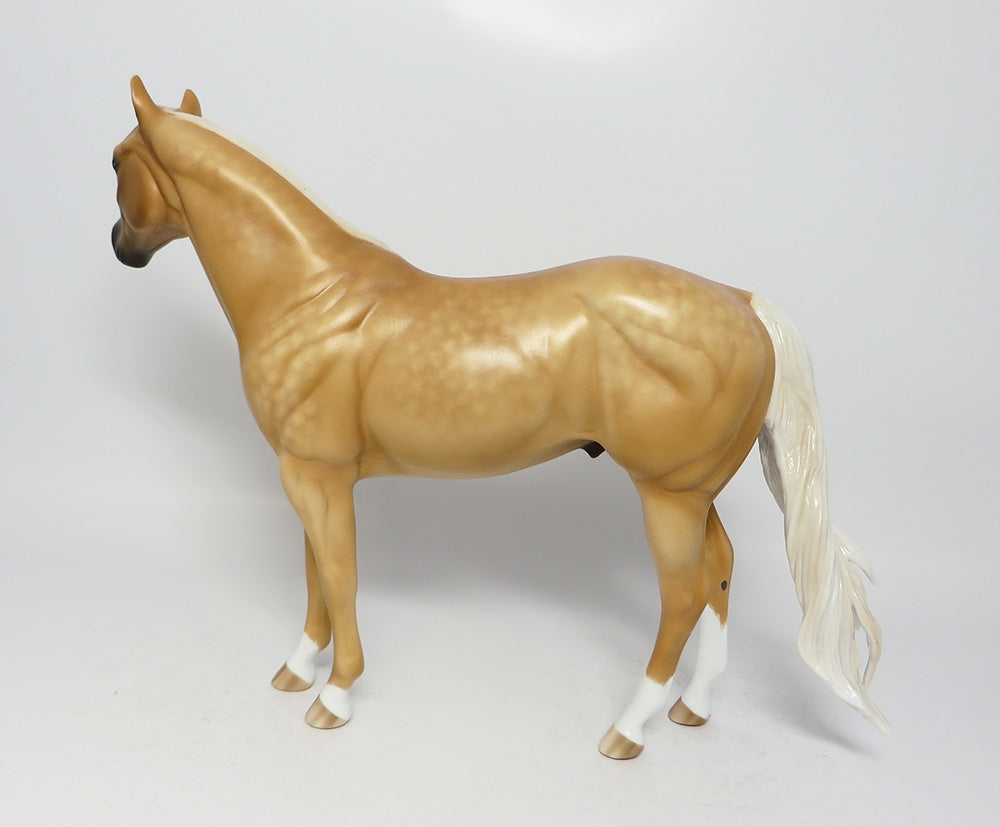 SUNNY D-OOAK DAPPLE PALOMINO ISH MODEL HORSE BY SHERYL LEISURE 7/31/17