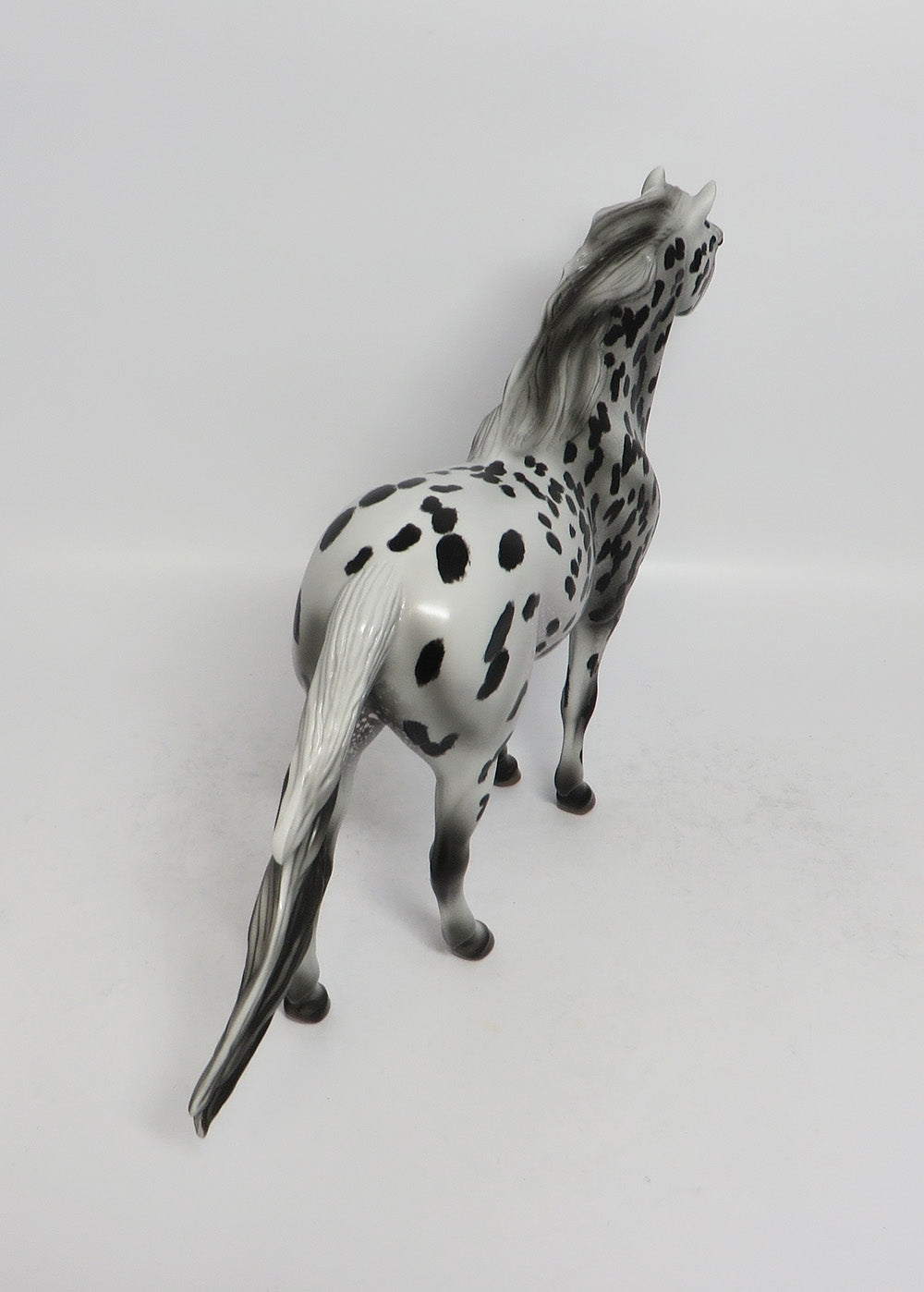 PEACE MIND-OOAK BLACK LEOPARD MUSTANG MODEL HORSE 3-9-18